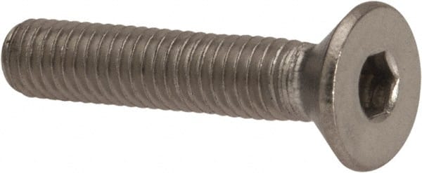 Value Collection - #10-32 UNF Hex Socket Drive, 82° Flat Screw - Grade 316 Stainless Steel, 1" OAL - Exact Tooling