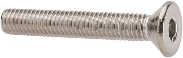 Value Collection - #10-32 UNF Hex Socket Drive, 82° Flat Screw - Grade 316 Stainless Steel, 1-1/4" OAL - Exact Tooling