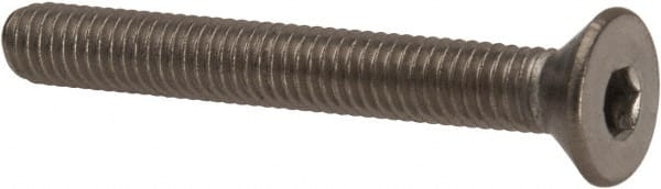 Value Collection - #10-32 UNF Hex Socket Drive, 82° Flat Screw - Grade 316 Stainless Steel, 1-1/2" OAL - Exact Tooling