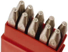 Pryor - 10 Piece, 1/8" Character Steel Stamp Set - Figures, Heavy Duty - Exact Tooling