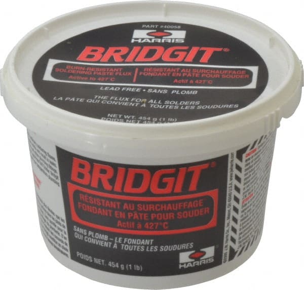 Harris Products - 1 Lb. Bridgit Flux - Jar Container - Exact Tooling