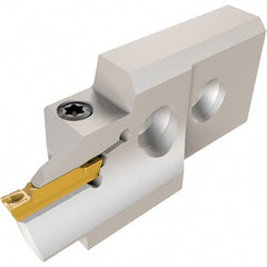 Iscar - 3" Groove Width, 7mm Max Depth of Cut, Left Hand Cut, HGAE Indexable Grooving Blade - HGPL Insert Style, Series Heliface - Exact Tooling