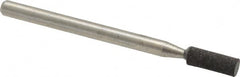 Cratex - 1/8" Max Diam x 3/8" Thick, Shape Code W145, Rubberized Point - Medium Grade, Aluminum Oxide - Exact Tooling