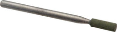 Cratex - 1/8" Max Diam x 3/8" Thick, Shape Code W145, Rubberized Point - Fine Grade, Aluminum Oxide - Exact Tooling