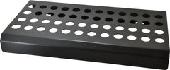 Huot - 48 Collet, DA180 Steel Collet Rack and Tray - 9-1/8 Inch Wide x 2 Inch High x 17 Inch Long - Exact Tooling