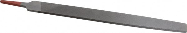 Simonds File - 12" Long, Second Cut, Flat American-Pattern File - Double Cut, Tang - Exact Tooling
