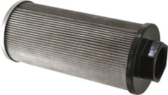 Flow Ezy Filters - 100 Mesh, 114 LPM, 30 GPM, 4.3" Diam, Female Suction Strainer without Bypass - 1-1/2 Port NPT, 9.8" Long - Exact Tooling