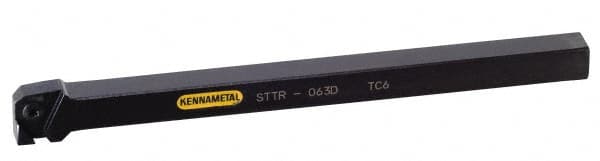 Kennametal - External Thread, Right Hand Cut, 1/2" Shank Width x 1/2" Shank Height Indexable Threading Toolholder - 6" OAL, T30T 32R Insert Compatibility, STT Toolholder - Exact Tooling