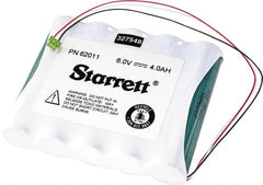 Starrett - Height Gage NiMH Battery - For Use with Altissimo Electronic Height Gages - Exact Tooling