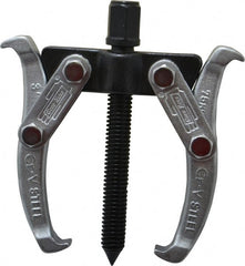 Value Collection - 1-1/2" to 3" Spread, 2 Ton Capacity, Gear Puller - 60mm Reach, For Bearings, Gears & Pulleys - Exact Tooling