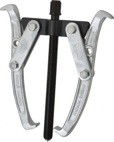 Value Collection - 3-1/4" to 8" Spread, 10 Ton Capacity, Gear Puller - 175mm Reach, For Bearings, Gears & Pulleys - Exact Tooling