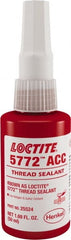 Loctite - 50 mL, Yellow, Low Strength Liquid Thread Sealant - 24 hr Full Cure Time - Exact Tooling