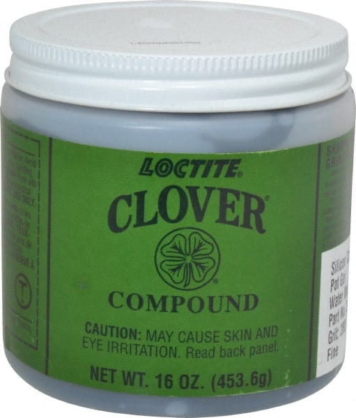 Loctite - 1 Lb Water Soluble Compound - Compound Grade Extra Fine, 280 Grit, Black & Gray, Use on General Purpose - Exact Tooling