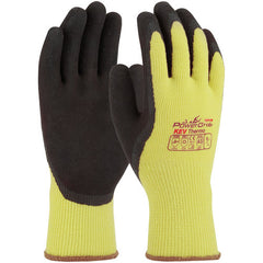 09-K1350/XL Gloves w/Kevlar Brand - PowerGrab KEV Thermo - Kevlar/Acrylic Shell - Latex MicroFinish Grip - A3 - Exact Tooling