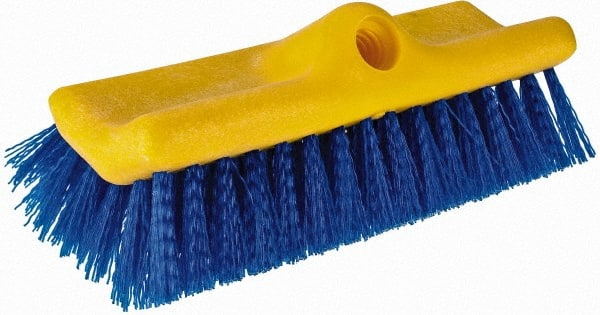 Rubbermaid - 2" Bristle Length, Polypropylene Scrub Brush - 10" OAL, Blue, Plastic Block - Exact Tooling