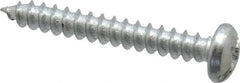 Value Collection - #8 Pan Head Slotted Phillips Sheet Metal Screw - Steel, 1-1/4" Length Under Head, Grade 2 - Exact Tooling