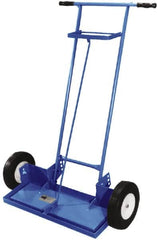 Made in USA - 24" Long Push Magnetic Sweeper with Wheels - 4-1/2" Wide x 1-1/2" High x 48" Long, 10" Wheel Diam, 2-1/2" Clearance - Exact Tooling