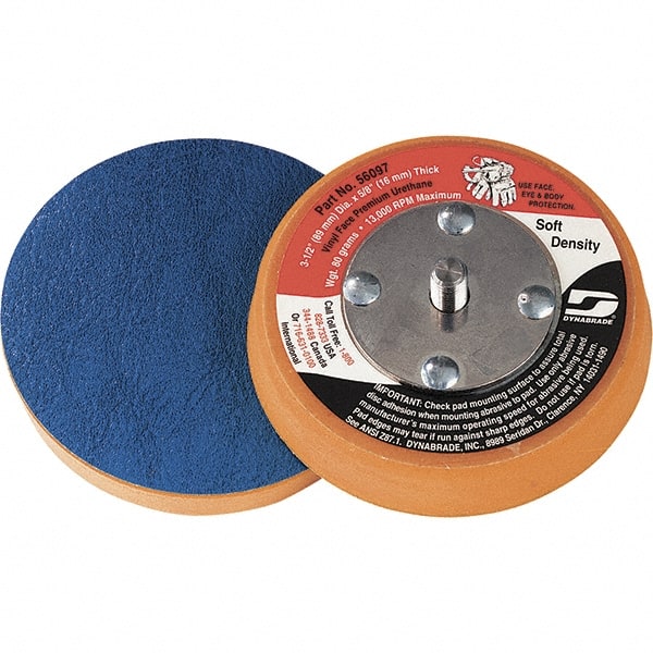 Dynabrade - 3" Diam Disc Backing Nonvacuum Replacement Pad - Soft Density, 13,000 RPM - Exact Tooling