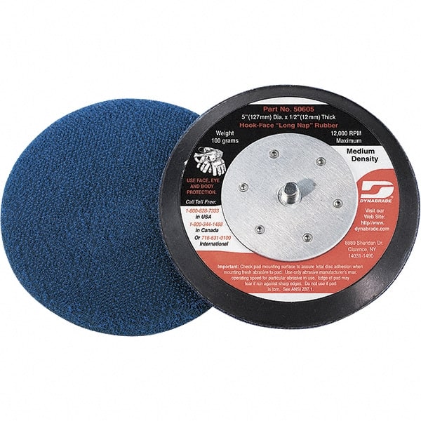 Dynabrade - 3" Diam Disc Backing Nonvacuum Replacement Pad - Medium Density, 13,000 RPM - Exact Tooling