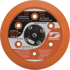 Dynabrade - 6" Diam Disc Backing Vacuum Replacement Pad - Medium Density, 13,000 RPM - Exact Tooling