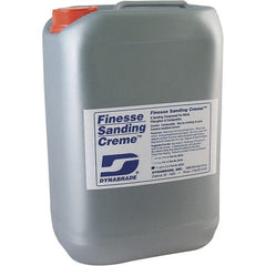 Dynabrade - 1 Gal Sanding Creme Compound - Compound Grade Fine, White, For High Glossing, Use on Composites, Fiberglass & Metal - Exact Tooling
