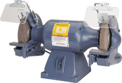 Baldor - 8" Wheel Diam x 1" Wheel Width, 3/4 hp Grinder - 3/4" Arbor Hole Diam, 1 Phase, 3,600 Max RPM, 115/230 Volts - Exact Tooling