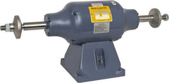 Baldor - 8" Wheel Diam x 1-1/4" Wheel Width, 3/4 hp Buffer - 3/4" Arbor Hole Diam, 1 Phase, 3,600 Max RPM, 115/230 Volts - Exact Tooling