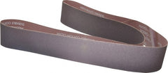 Norton - 2-1/2" Wide x 60" OAL, 80 Grit, Aluminum Oxide Abrasive Belt - Aluminum Oxide, Medium, Coated, X Weighted Cloth Backing, Series R228 - Exact Tooling