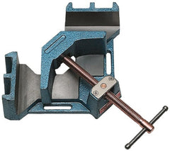 Wilton - Fixed Angle, 2 Axes, 4-1/8" Long, 2-3/8" Jaw Height, 4-3/8" Max Capacity, Cast Iron Angle & Corner Clamp - 90° Clamping Angle - Exact Tooling