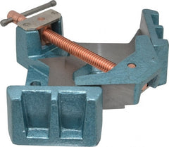 Wilton - Fixed Angle, 2 Axes, 4-1/8" Long, 1-3/8" Jaw Height, 3-11/32" Max Capacity, Cast Iron Angle & Corner Clamp - 90° Clamping Angle - Exact Tooling