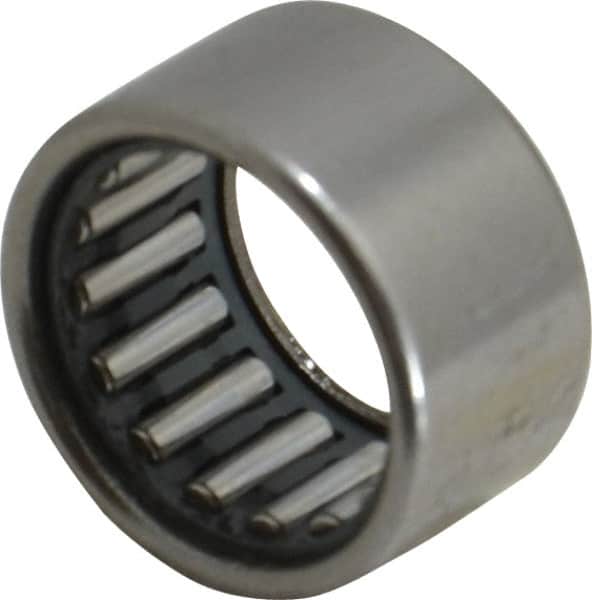 IKO - 0.591" Bore Diam, 1,780 Lb. Dynamic Capacity, 15 x 21 x 12mm, Caged, Open End, Shell Needle Roller Bearing - 0.827" Outside Diam, 0.472" Wide - Exact Tooling