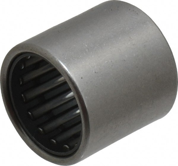 IKO - 0.63" Bore Diam, 2,950 Lb. Dynamic Capacity, 16 x 22 x 22mm, Caged, Open End, Shell Needle Roller Bearing - 0.866" Outside Diam, 0.866" Wide - Exact Tooling