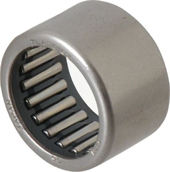 IKO - 0.787" Bore Diam, 2,850 Lb. Dynamic Capacity, 20 x 26 x 16mm, Caged, Open End, Shell Needle Roller Bearing - 1.024" Outside Diam, 0.63" Wide - Exact Tooling