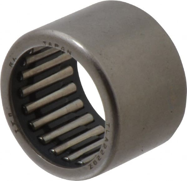 IKO - 0.866" Bore Diam, 3,700 Lb. Dynamic Capacity, 22 x 28 x 20mm, Caged, Open End, Shell Needle Roller Bearing - 1.102" Outside Diam, 0.787" Wide - Exact Tooling