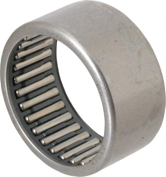 IKO - 1.378" Bore Diam, 5,400 Lb. Dynamic Capacity, 35 x 42 x 20mm, Caged, Open End, Shell Needle Roller Bearing - 1.654" Outside Diam, 0.787" Wide - Exact Tooling