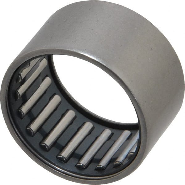 IKO - 1" Bore Diam, 4,150 Lb. Dynamic Capacity, 1 x 1-1/4 x 3/4", Caged, Open End, Shell Needle Roller Bearing - 1-1/4" Outside Diam, 3/4" Wide - Exact Tooling