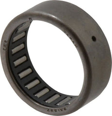 IKO - 1-1/8" Bore Diam, 2,900 Lb. Dynamic Capacity, 1-1/8 x 1-3/8 x 1/2", Caged, Open End, Shell Needle Roller Bearing - 1-3/8" Outside Diam, 1/2" Wide - Exact Tooling