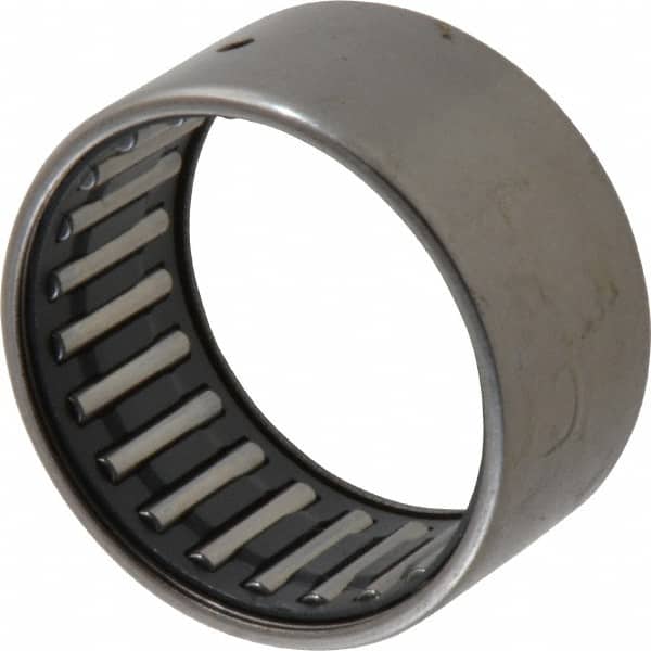 IKO - 1-1/4" Bore Diam, 4,750 Lb. Dynamic Capacity, 1-1/4 x 1-1/2 x 3/4", Caged, Open End, Shell Needle Roller Bearing - 1-1/2" Outside Diam, 3/4" Wide - Exact Tooling