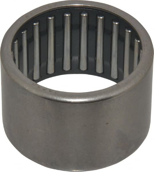 IKO - 1-1/4" Bore Diam, 6,100 Lb. Dynamic Capacity, 1-1/4 x 1-1/2 x 1", Caged, Open End, Shell Needle Roller Bearing - 1-1/2" Outside Diam, 1" Wide - Exact Tooling
