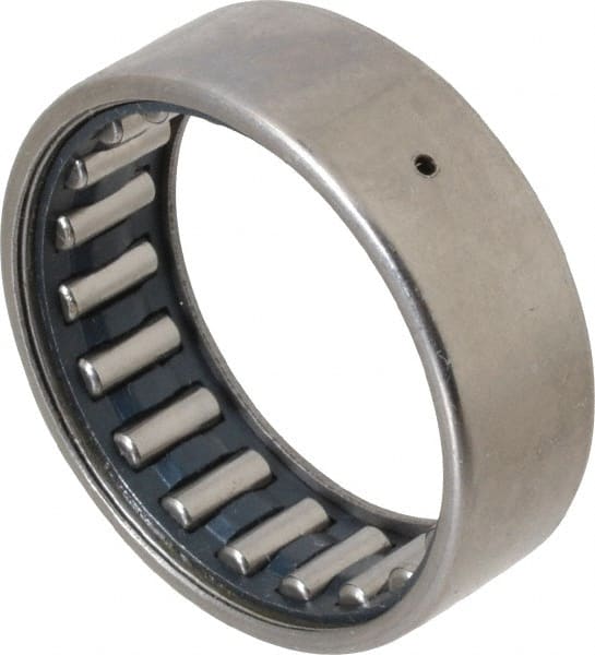 IKO - 1-1/2" Bore Diam, 5,500 Lb. Dynamic Capacity, 1-1/2 x 1-7/8 x 5/8", Caged, Open End, Shell Needle Roller Bearing - 1-7/8" Outside Diam, 5/8" Wide - Exact Tooling
