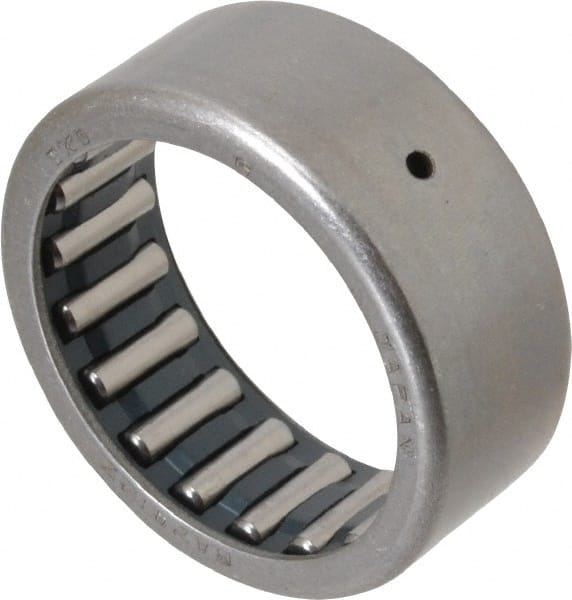 IKO - 1-1/2" Bore Diam, 6,800 Lb. Dynamic Capacity, 1-1/2 x 1-7/8 x 3/4", Caged, Open End, Shell Needle Roller Bearing - 1-7/8" Outside Diam, 3/4" Wide - Exact Tooling