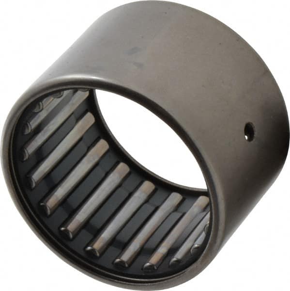 IKO - 1-1/2" Bore Diam, 10,600 Lb. Dynamic Capacity, 1-1/2 x 1-7/8 x 1-1/4", Caged, Open End, Shell Needle Roller Bearing - 1-7/8" Outside Diam, 1-1/4" Wide - Exact Tooling