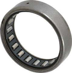 IKO - 1-1/2" Bore Diam, 4,200 Lb. Dynamic Capacity, 1-1/2 x 1-7/8 x 1/2", Caged, Open End, Shell Needle Roller Bearing - 1-7/8" Outside Diam, 1/2" Wide - Exact Tooling