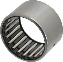 IKO - 1-5/8" Bore Diam, 11,400 Lb. Dynamic Capacity, 1-5/8 x 2 x 1-1/4", Caged, Open End, Shell Needle Roller Bearing - 2" Outside Diam, 1-1/4" Wide - Exact Tooling