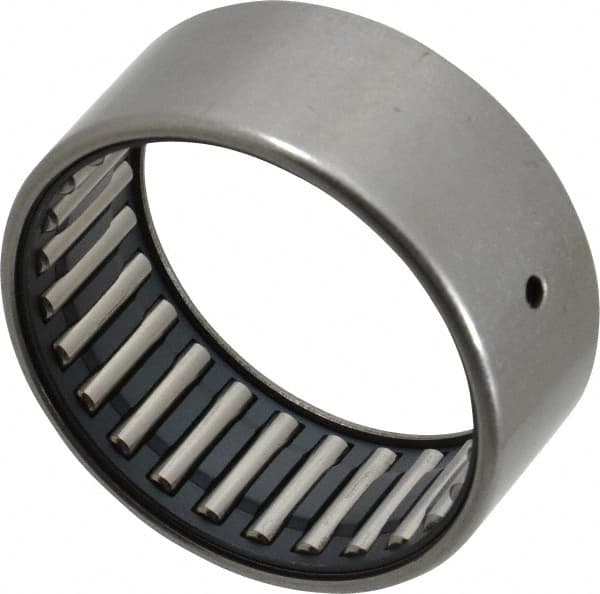 IKO - 2" Bore Diam, 9,300 Lb. Dynamic Capacity, 2 x 2-3/8 x 1", Caged, Open End, Shell Needle Roller Bearing - 2-3/8" Outside Diam, 1" Wide - Exact Tooling