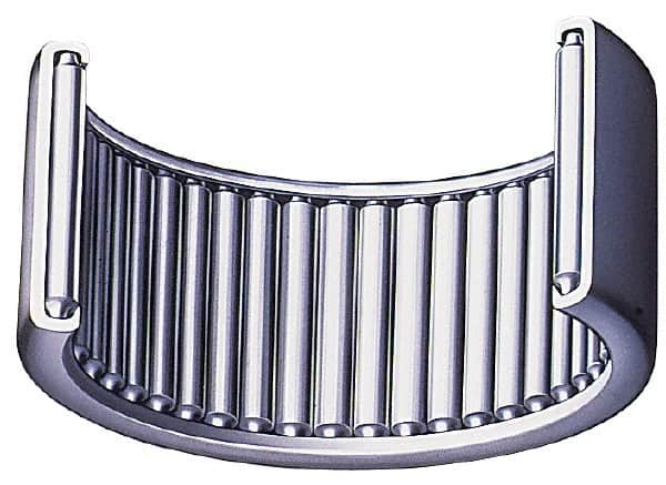 IKO - 2-1/4" Bore Diam, 8,400 Lb. Dynamic Capacity, 2-1/4 x 2-5/8 x 3/4", Caged, Open End, Shell Needle Roller Bearing - 2-5/8" Outside Diam, 3/4" Wide - Exact Tooling