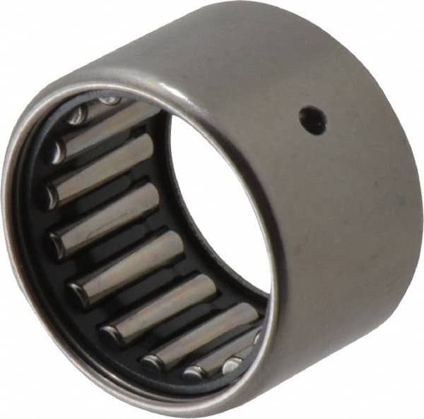 IKO - 7/8" Bore Diam, 4,400 Lb. Dynamic Capacity, 7/8 x 1-3/16 x 3/4", Caged, Shell Needle Roller Bearing - Heavy Section, 1-3/16" Outside Diam, 3/4" Wide - Exact Tooling