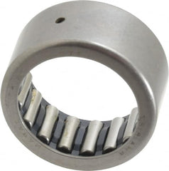 IKO - 1-1/8" Bore Diam, 5,700 Lb. Dynamic Capacity, 1-1/8 x 1-1/2 x 3/4", Caged, Shell Needle Roller Bearing - Heavy Section, 1-1/2" Outside Diam, 3/4" Wide - Exact Tooling
