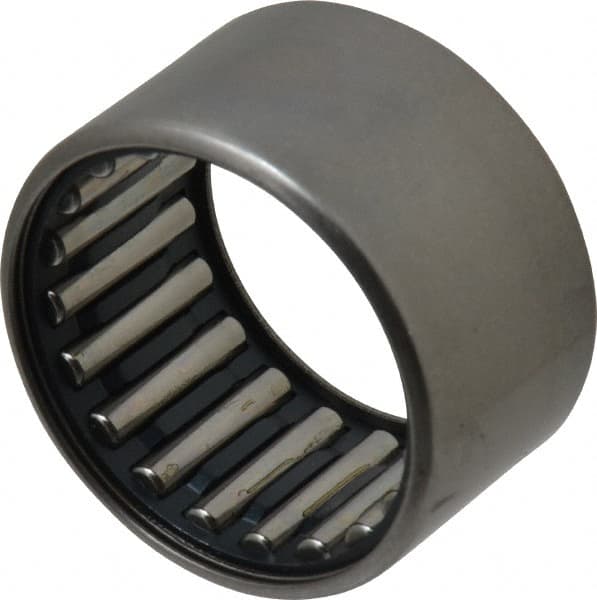 IKO - 1-3/8" Bore Diam, 8,800 Lb. Dynamic Capacity, 1-3/8 x 1-3/4 x 1", Caged, Shell Needle Roller Bearing - Heavy Section, 1-3/4" Outside Diam, 1" Wide - Exact Tooling