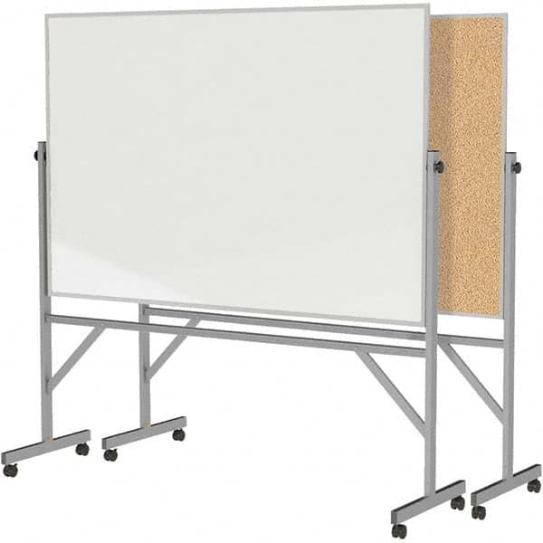 Ghent - Whiteboards & Magnetic Dry Erase Boards Type: Reversible Dry Erase/Corkboard Height (Inch): 78-1/8 - Exact Tooling